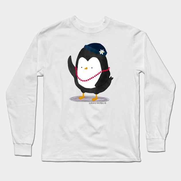 Lady Penguin Long Sleeve T-Shirt by thepenguinsfamily